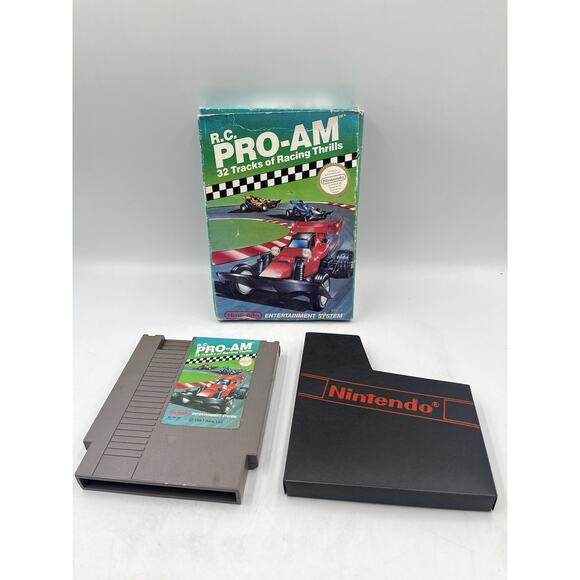 R.C. Pro-Am (Nintendo Entertainment System, 1988) With Original Box & Sleeve - Picture 1 of 16